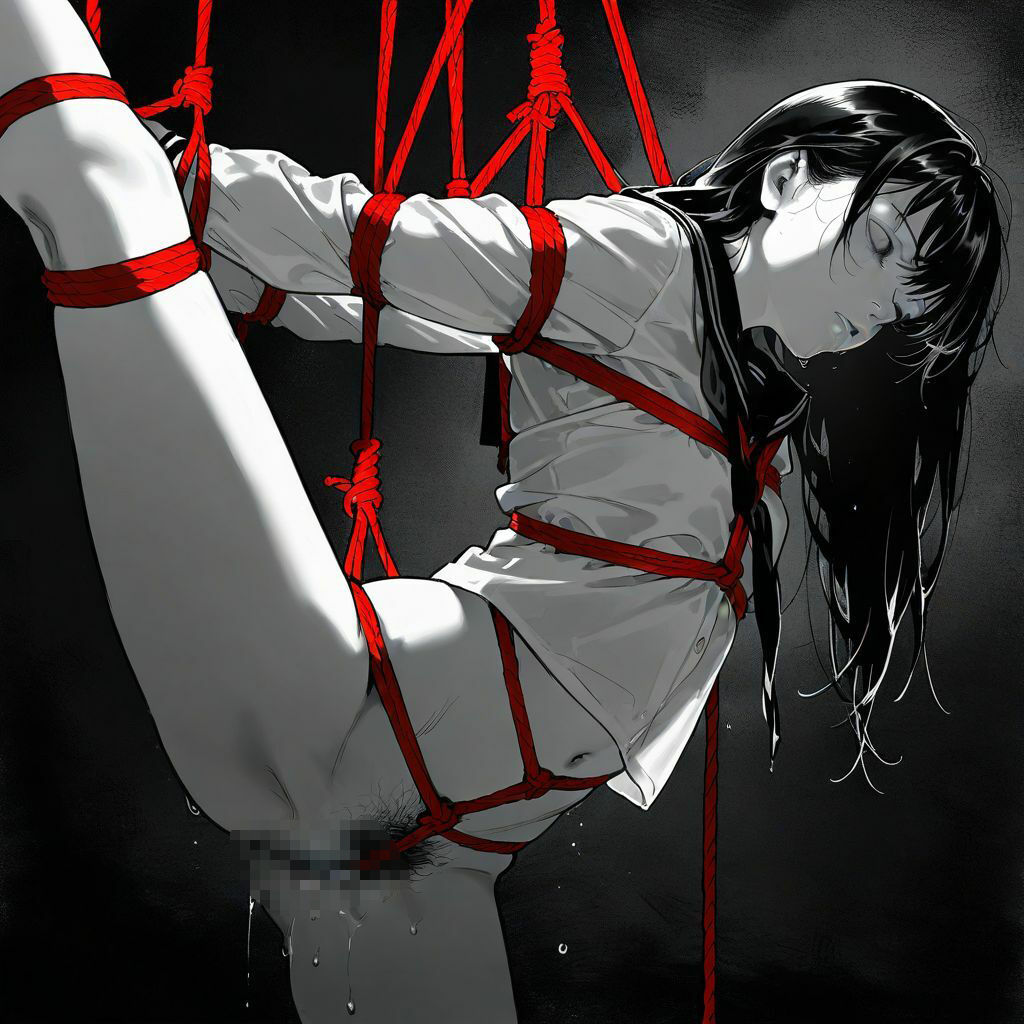 サンプル画像2:赤しばり(もう限界) [d_583105]