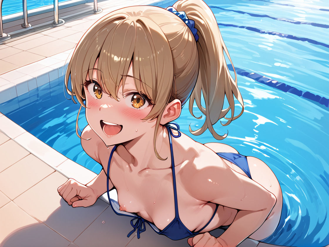 サンプル画像2:日替り肉便器  白ギャル×ビキニ(ぷるぷるプリン) [d_583116]