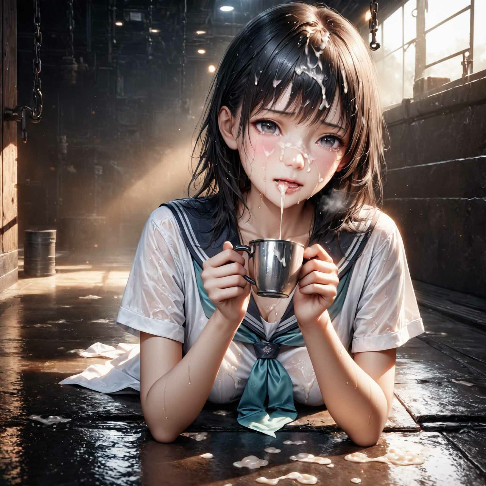 サンプル画像1:SM ザーメン責め  その2(マキ) [d_583122]