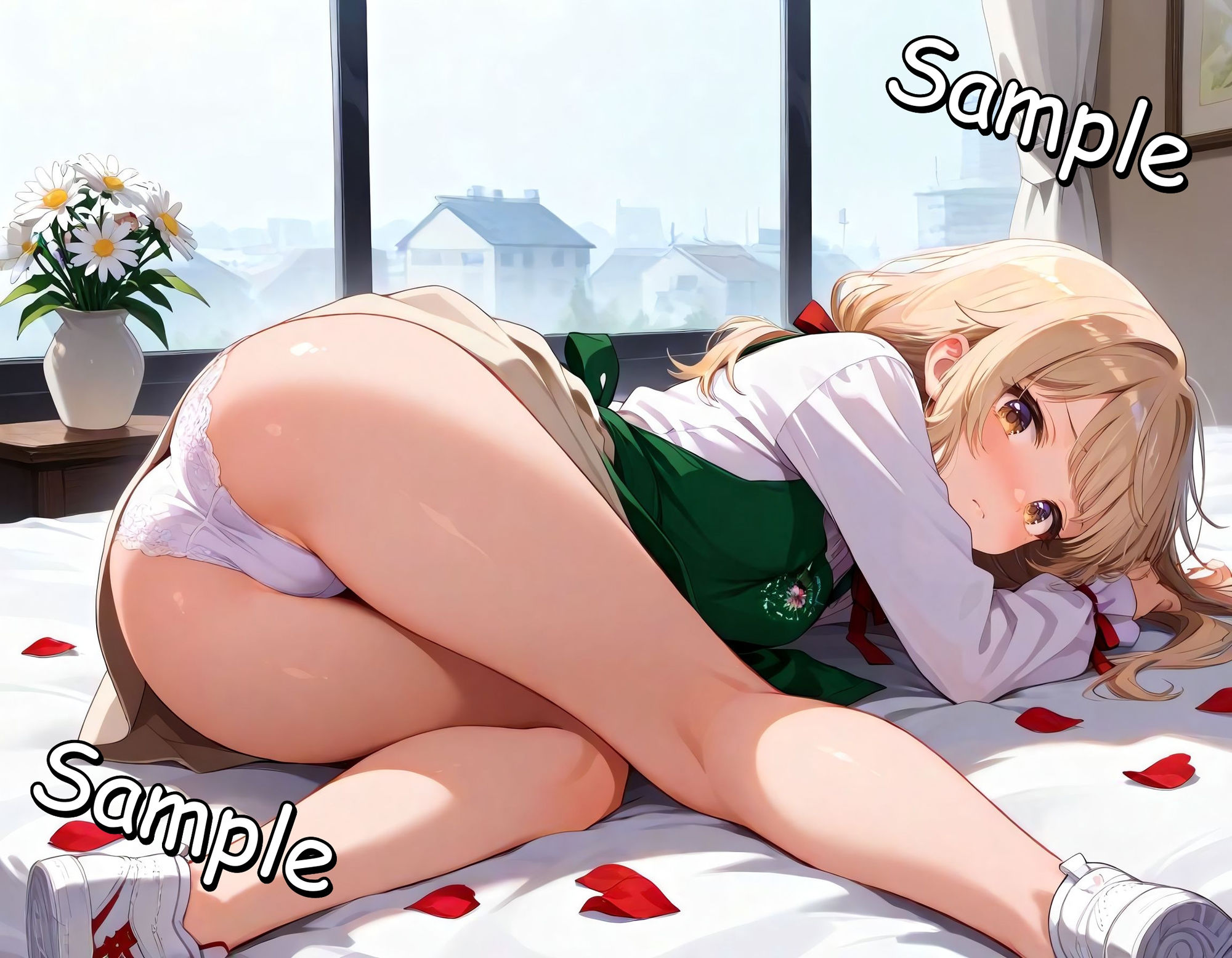 サンプル画像2:無垢な花屋の少女が閉店後の店舗で客に弄ばれる話(チェリー工房) [d_583136]