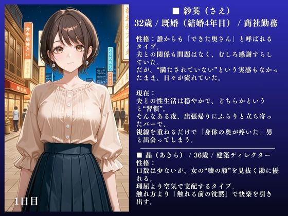 サンプル画像2:4年の夫婦愛より3ヶ月の絶頂不倫 ｜ 紗英（28） 〜人妻NTR 82ページ〜(IYASHI) [d_583148]
