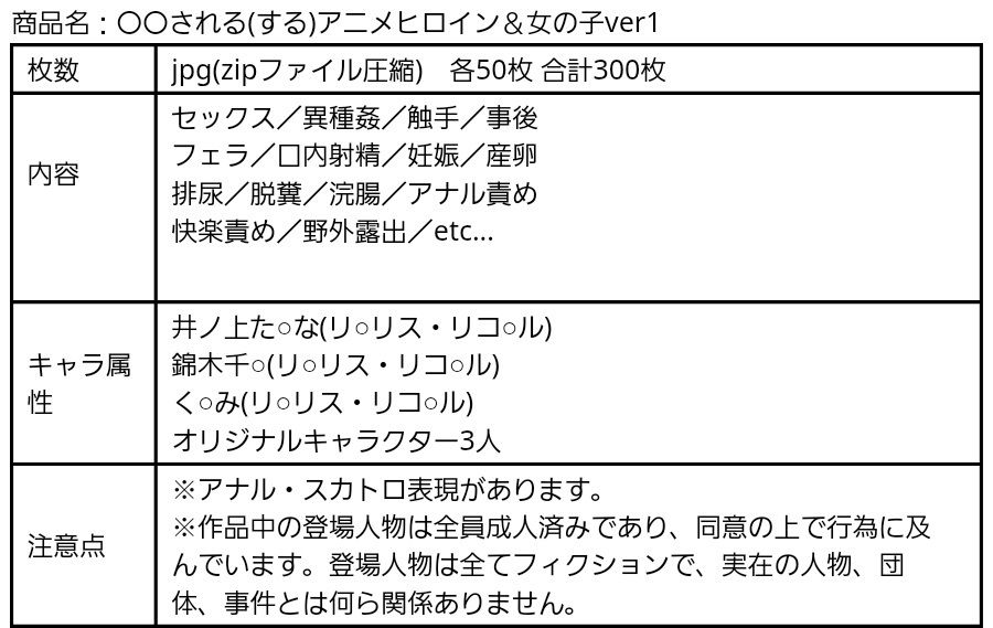 サンプル画像1:○○される（する）アニメヒロイン＆女の子ver1(yuzu@ai) [d_583181]