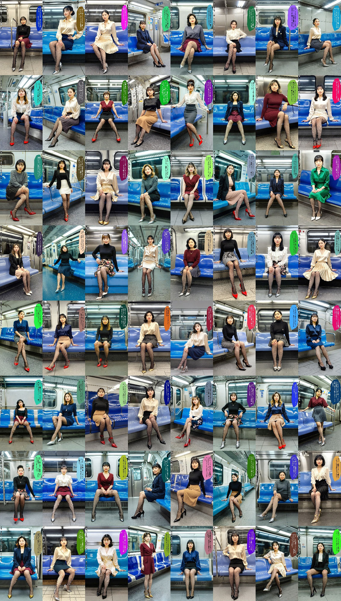 40代50代熟女の網タイツとパンプス〜電車内のフェチ地獄〜 vol.1 画像9
