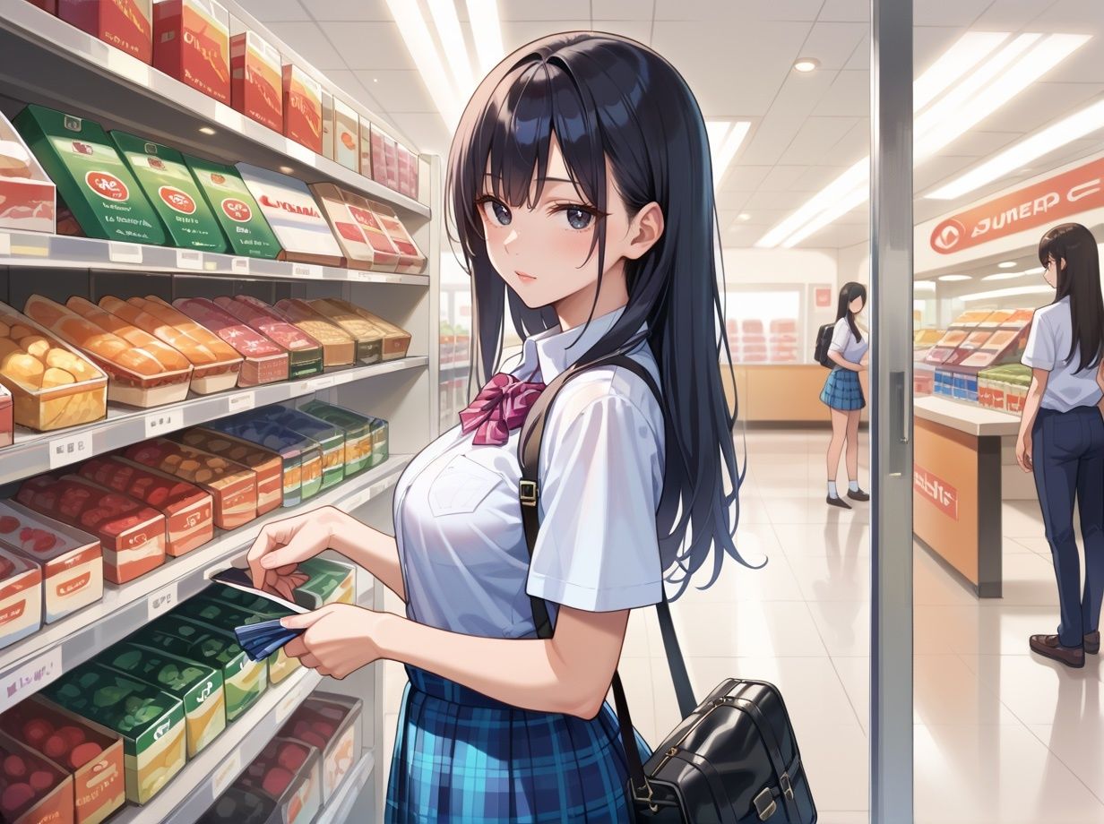 サンプル画像1:万引きしちゃっただけなのに  極太店員の性奴●にされました(妄想マカロン) [d_583220]