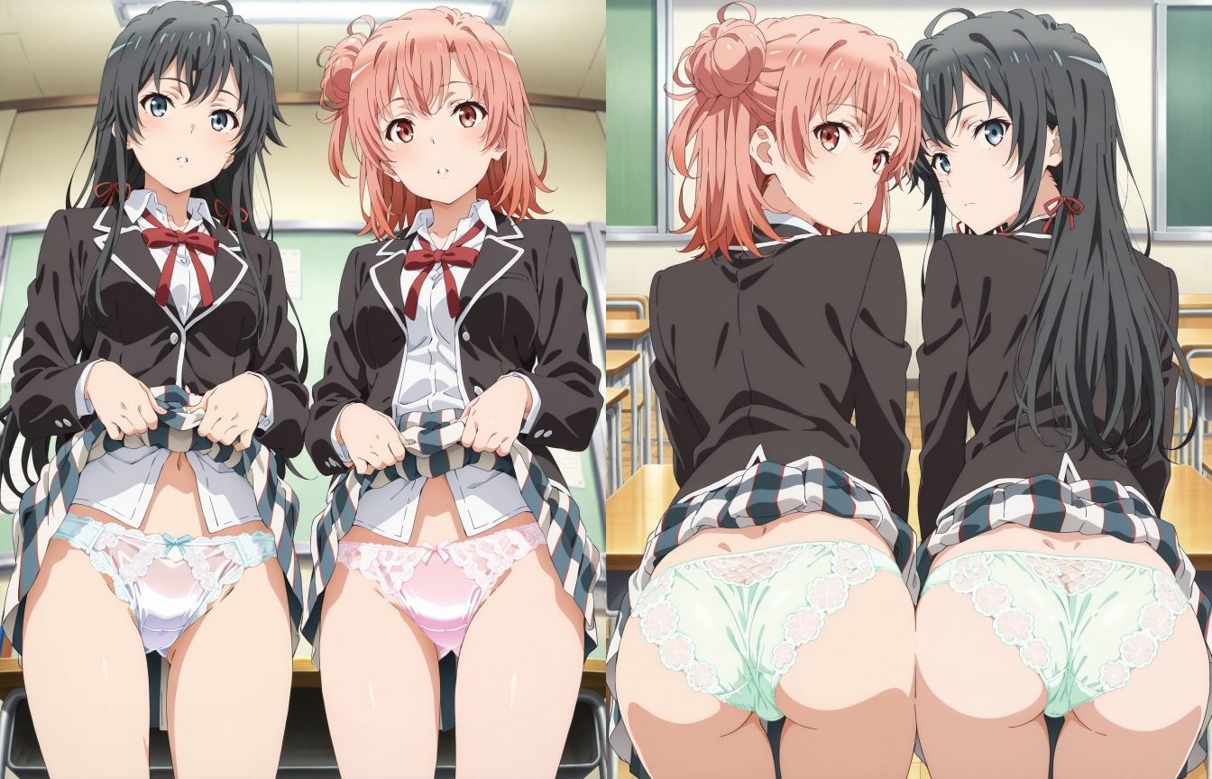 サンプル画像1:奉仕部のパンツ(五本木ポメ) [d_583231]