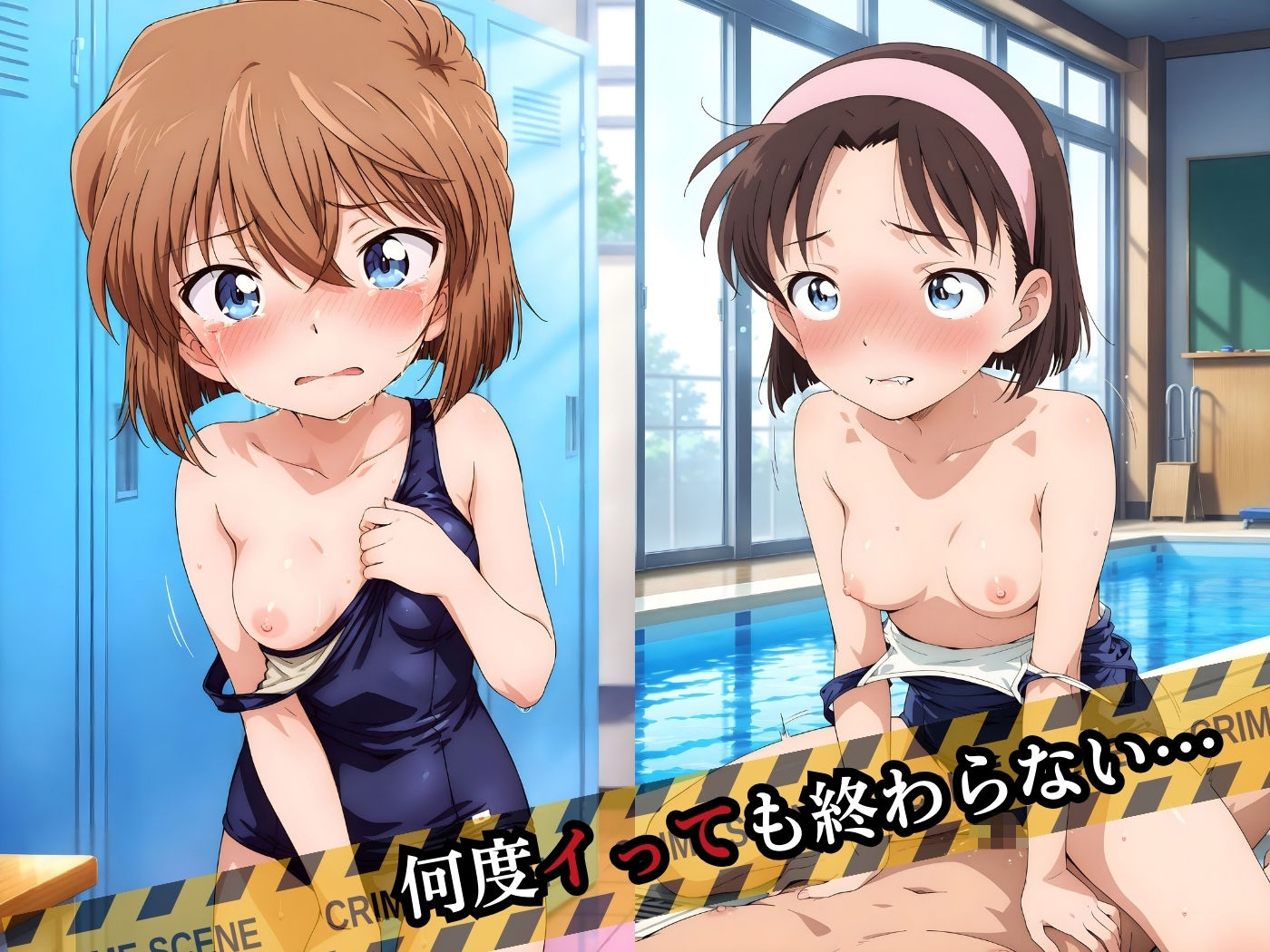 犯●れた5人の美少女たち 〜プール編〜【名探偵コ〇ン】 画像3