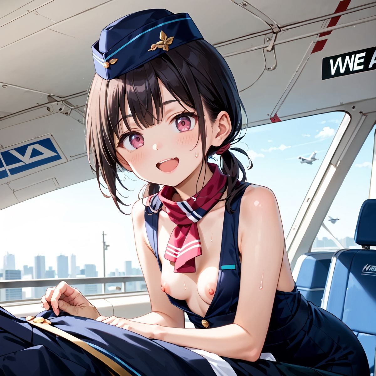 魅惑の機内サービス!HなCAさんとイくまでロングフライト!?vol.18 画像4