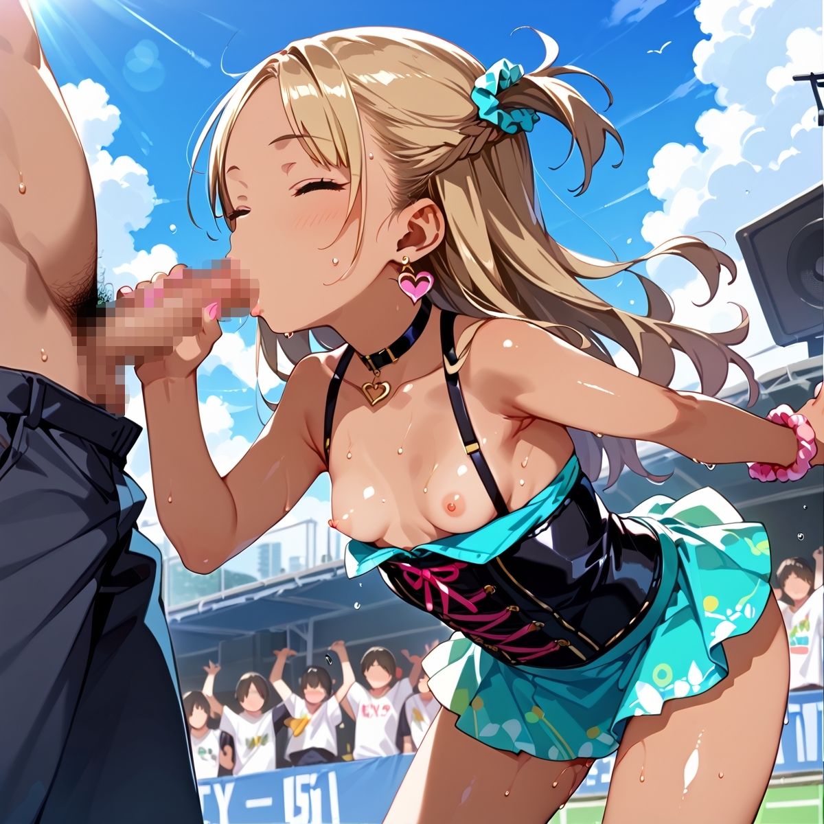 貧乳ロリギャルアイドル！野外ライブセックスパート2_3