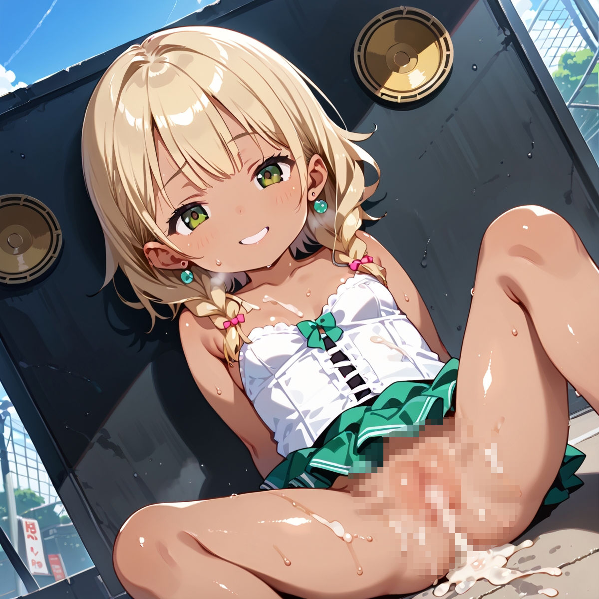 貧乳ロリギャルアイドル！野外ライブセックスパート3_2