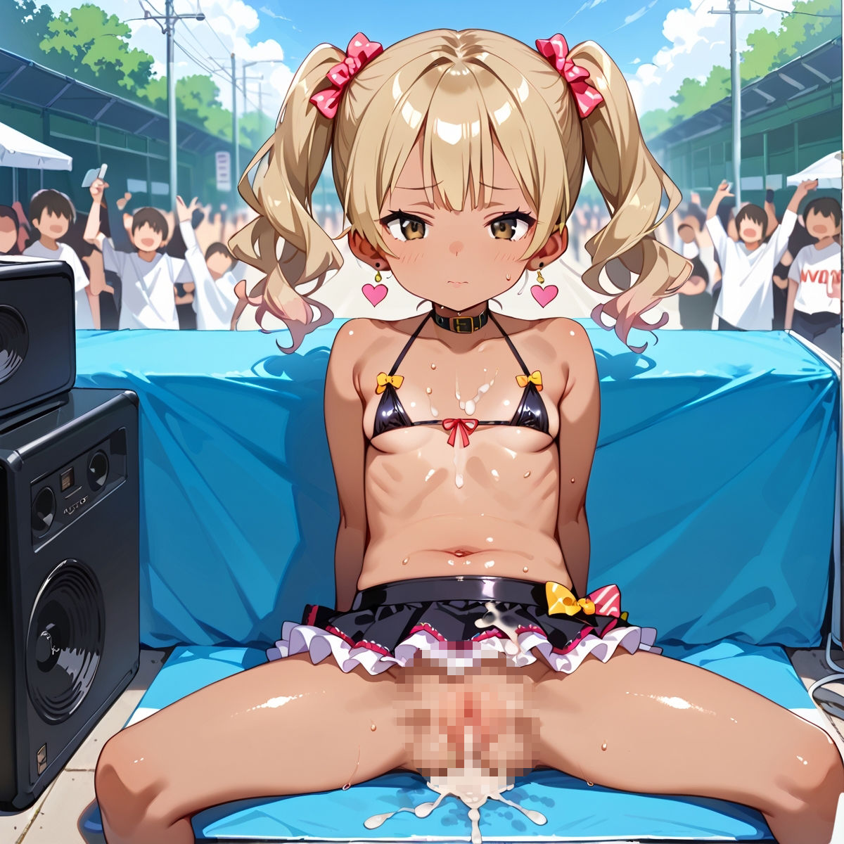 貧乳ロリギャルアイドル！野外ライブセックスパート3_3
