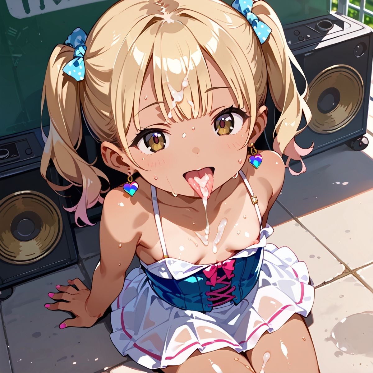 貧乳ロリギャルアイドル！野外ライブセックスパート3_8