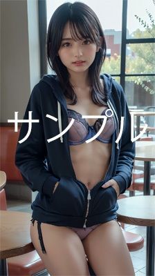 サンプル画像1:彼女と午後カフェ(AIT) [d_583433]