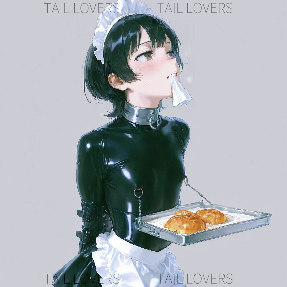 サンプル画像4:護謨学院『拘束メイド喫茶』｜Bondage Maid Café【337枚】(TAIL LOVERS) [d_583484]