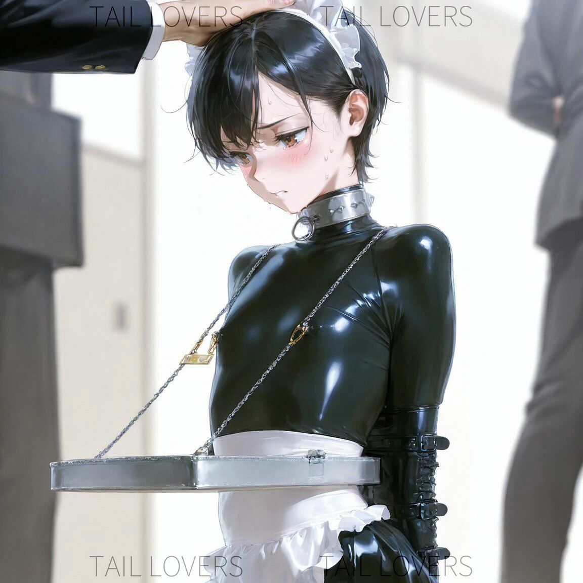 サンプル画像6:護謨学院『拘束メイド喫茶』｜Bondage Maid Café【337枚】(TAIL LOVERS) [d_583484]