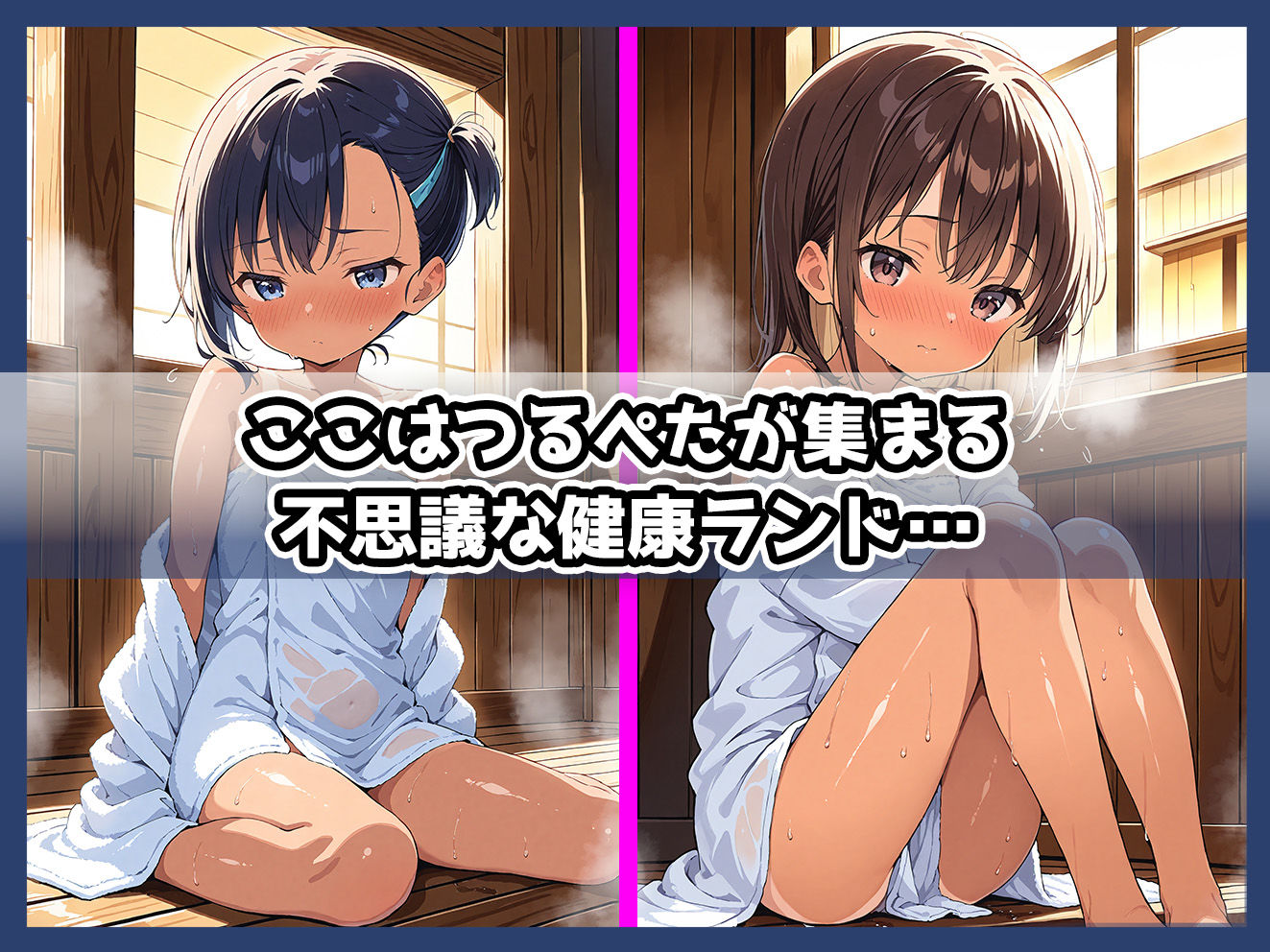 ロリっこつるぺた！褐色つるぺた天国サウナで汗だく中だしせっくす！ aiぴろり出版 エロ画像2