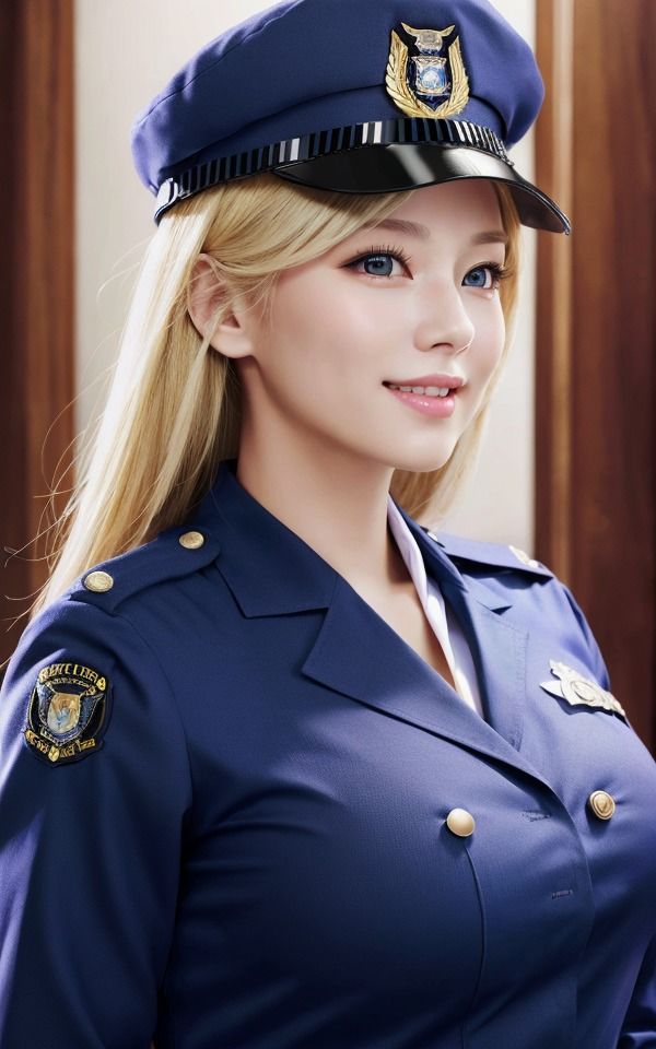 サンプル画像3:魅惑の金髪ポリス(AI美女CLUB) [d_583583]