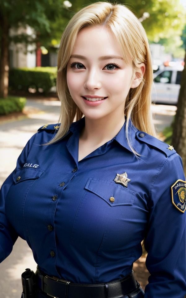 サンプル画像4:魅惑の金髪ポリス(AI美女CLUB) [d_583583]