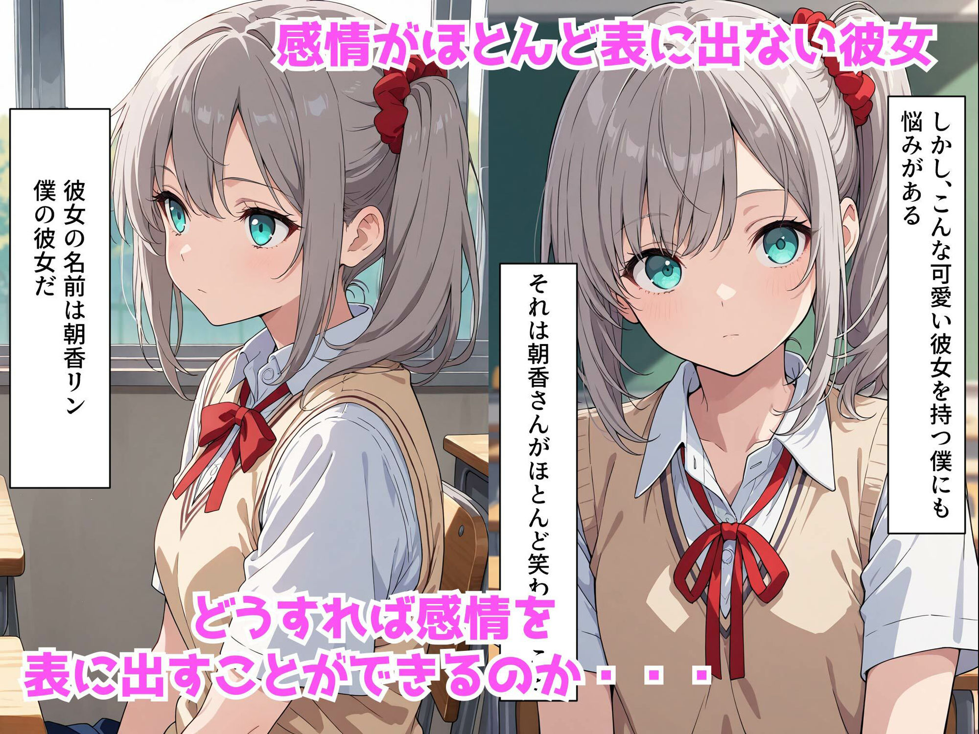 サンプル画像1:無表情クール系彼女もベッドの上ではあまあまです！(ペペチー愛好家) [d_583623]