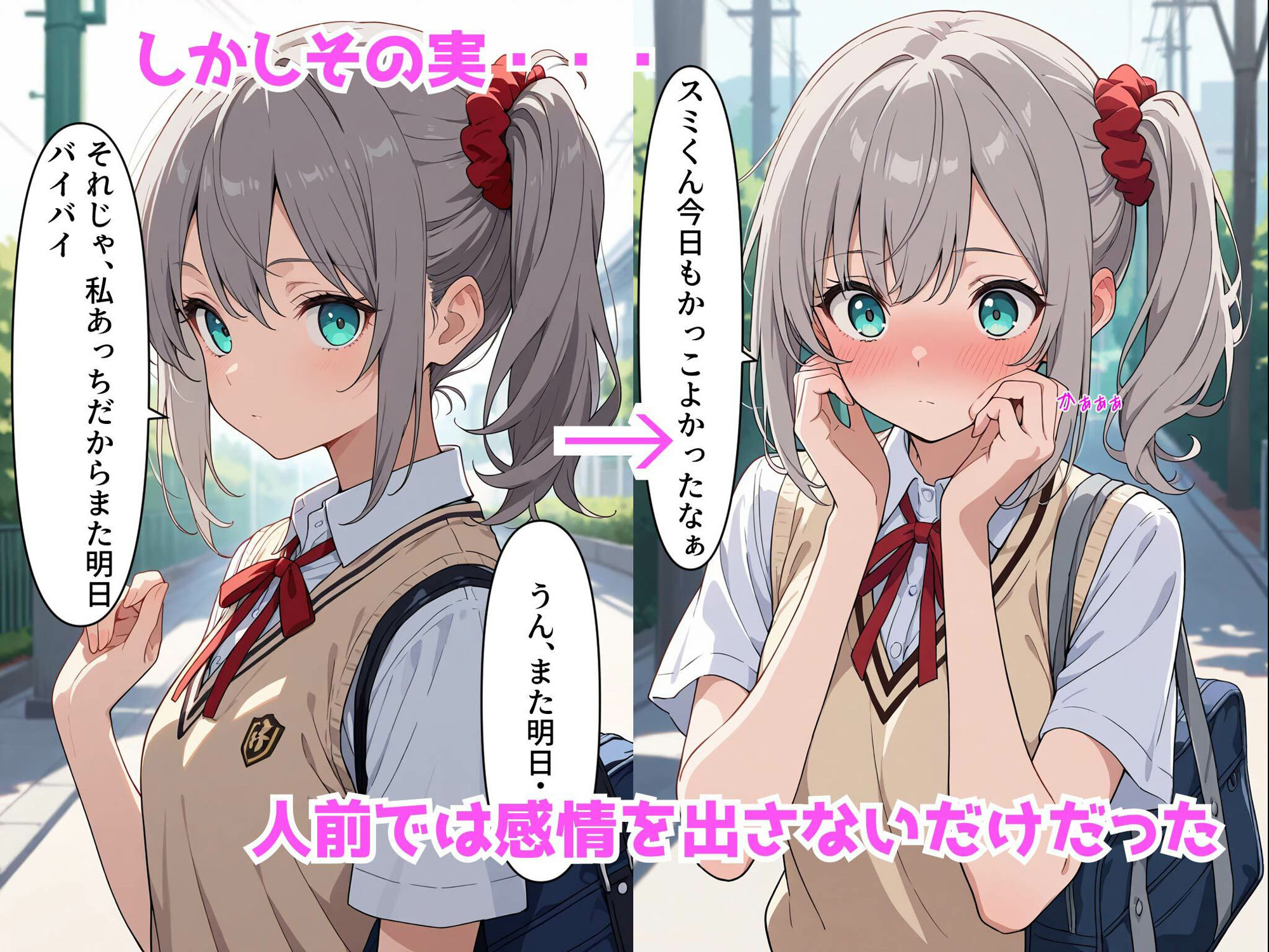 サンプル画像2:無表情クール系彼女もベッドの上ではあまあまです！(ペペチー愛好家) [d_583623]