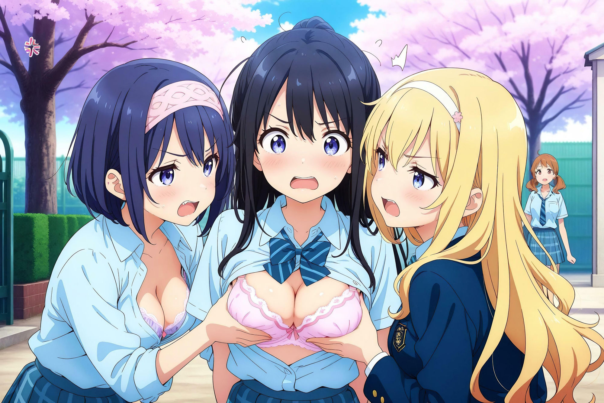 サンプル画像4:SEX★学園 〜エッチな入学式〜  in校門(極上エロの極み！！) [d_583900]