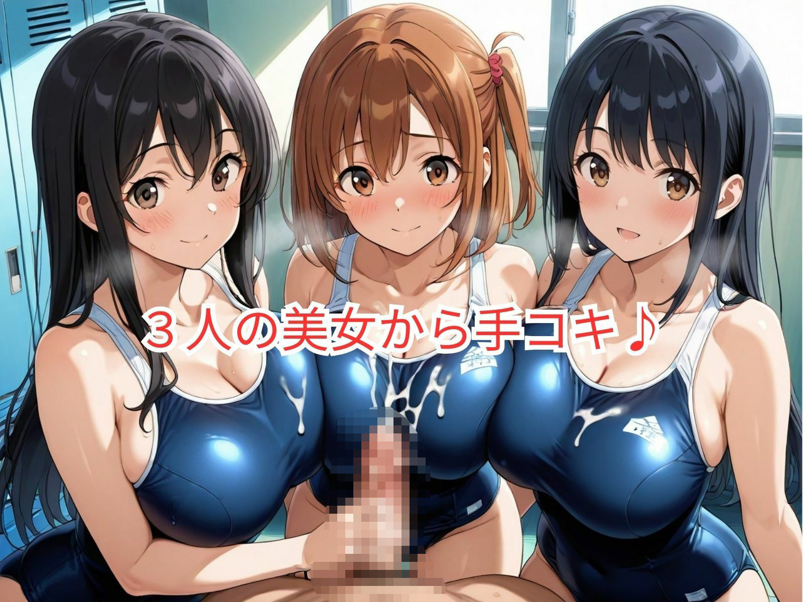 サンプル画像3:学園ハーレム性活〜スク水女子編〜(性癖の館) [d_583921]