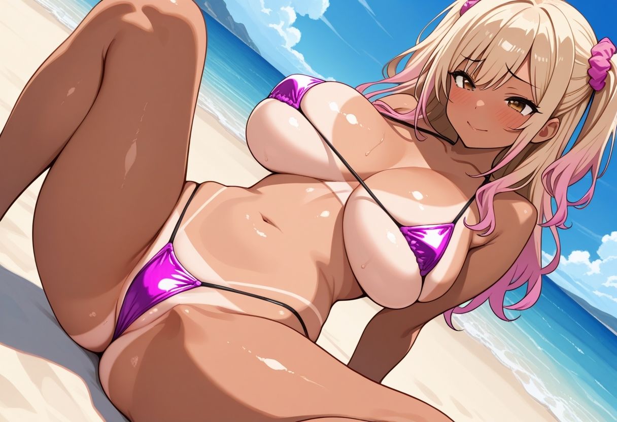 サンプル画像1:黒ギャルグラビア〜ハメ撮り旅行記〜南国ビーチ編(秘密の小部屋) [d_583939]