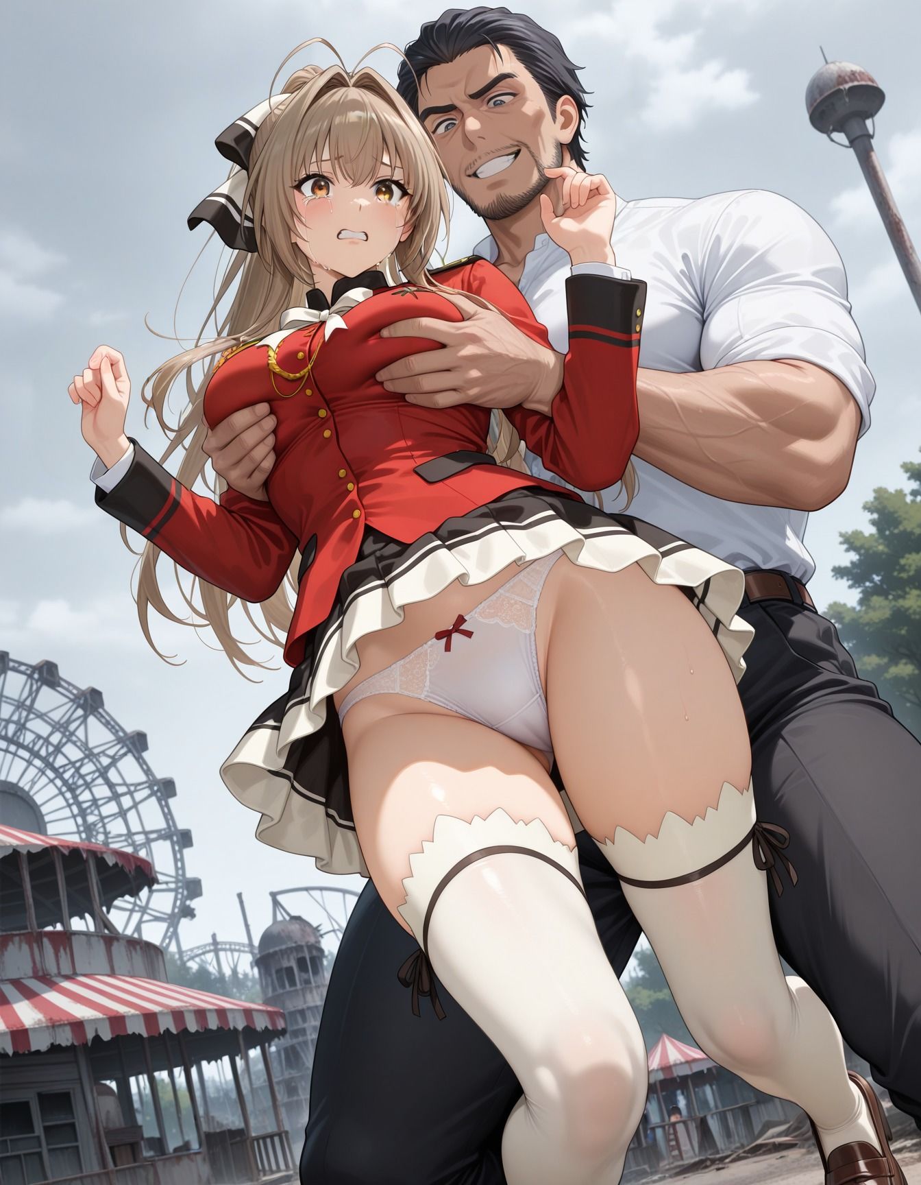 廃墟で襲われ犯●れた少女 画像4