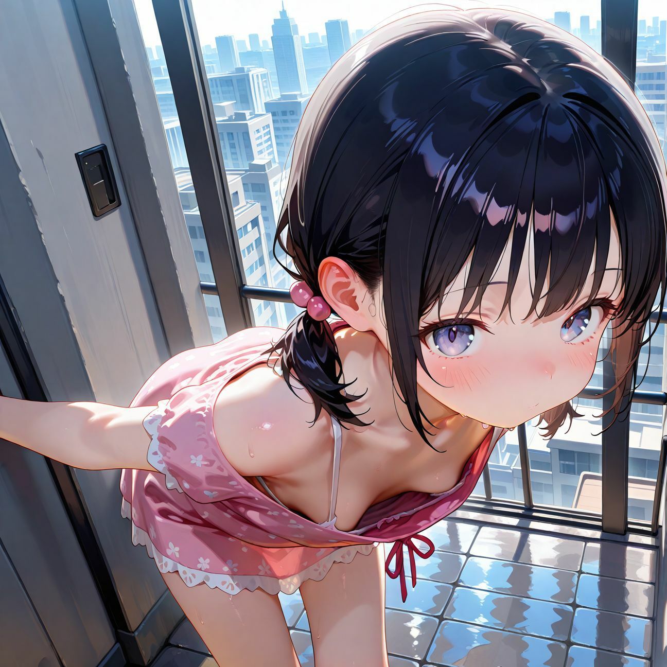 街中でドスケベ少女と中出しセックス1