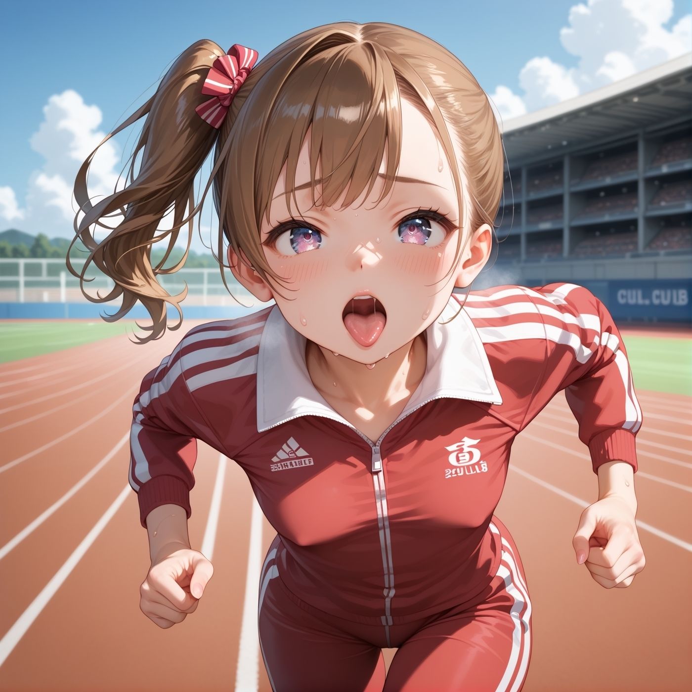 サンプル画像2:学園性活！クールダウンに手伝って！陸上部 vol.2【運動着美少女厳選CG250枚収録】(アオとハル) [d_583978]