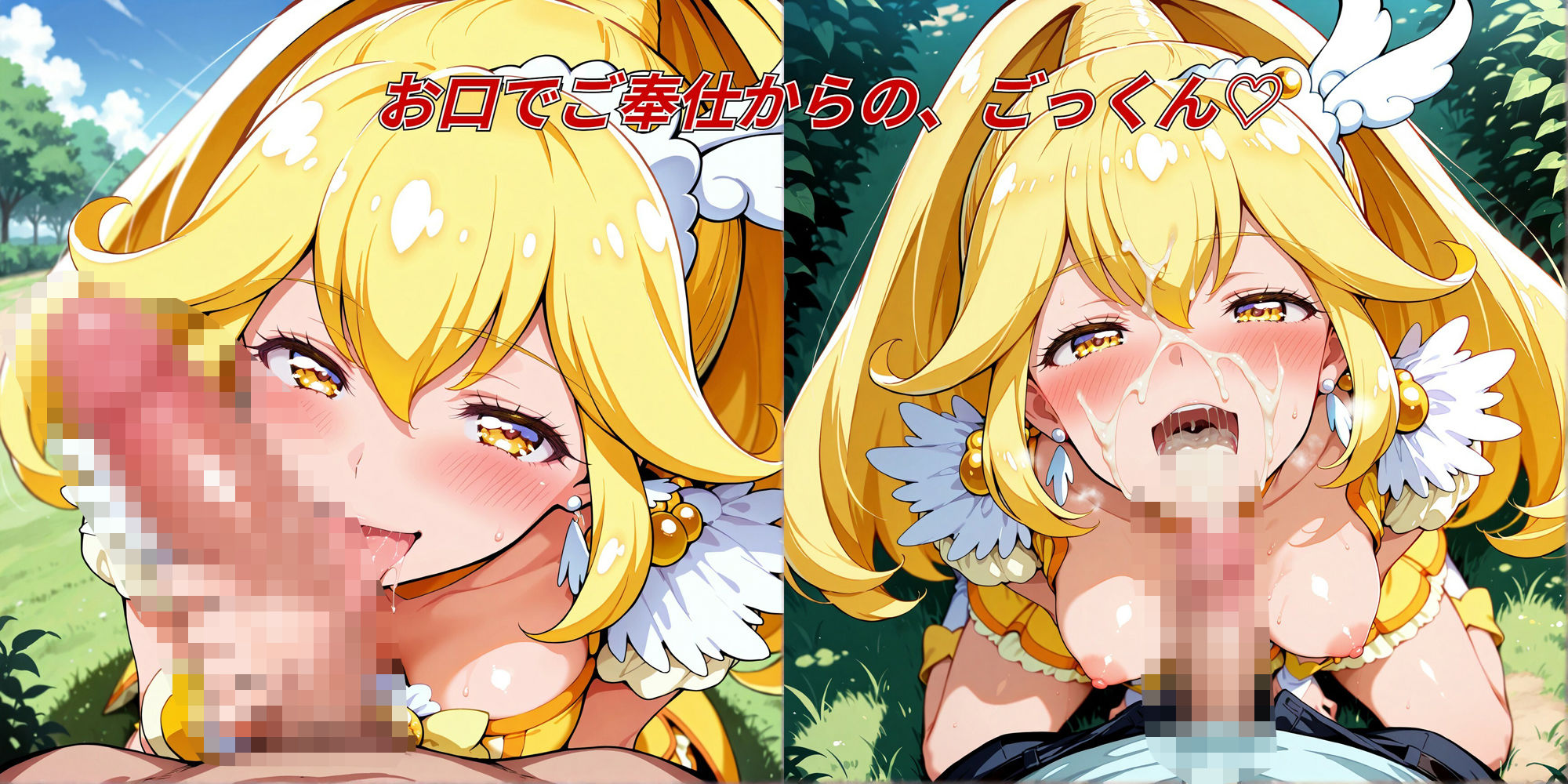 サンプル画像2:キュア〇ースの野外で恥じらいえっち(らんで) [d_583980]