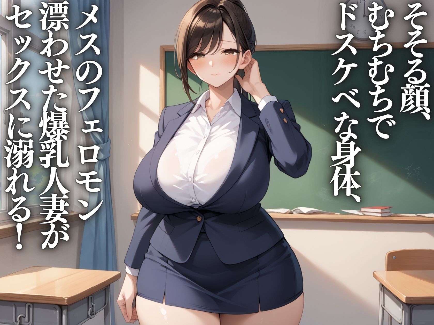 サンプル画像1:裏垢バレした人妻教師を種付け逆性指導(うおでっか) [d_584072]