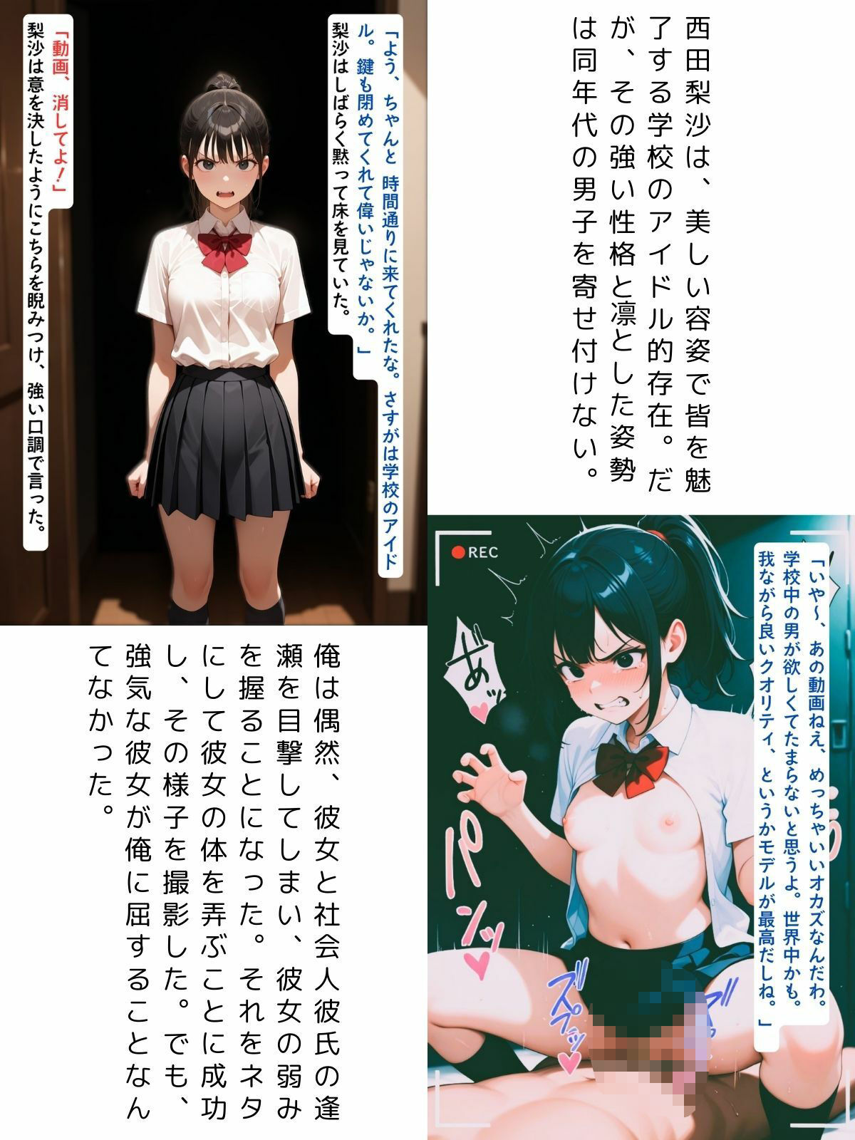 サンプル画像1:強気なクラスメイトは弱みを握られても簡単には堕ちない2(リトルハード) [d_584153]