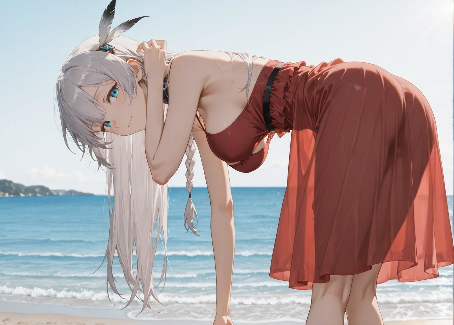 サンプル画像1:「片田舎のおっさん、剣聖になる」アリューシア・シトラス セクシー写真集3（全500枚）(人の海) [d_584158]