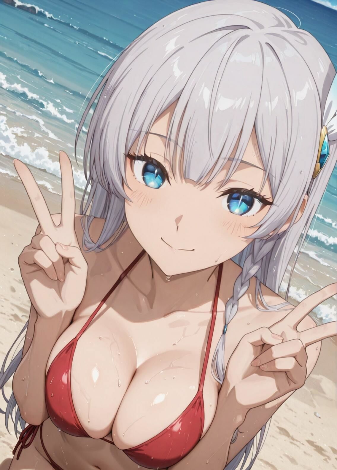 サンプル画像3:「片田舎のおっさん、剣聖になる」アリューシア・シトラス セクシー写真集3（全500枚）(人の海) [d_584158]