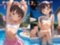 子〇たちの初めてのナイトプール♪
