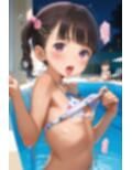 子〇たちの初めてのナイトプール♪