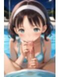 子〇たちの初めてのナイトプール♪