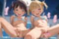 子〇たちの初めてのナイトプール♪