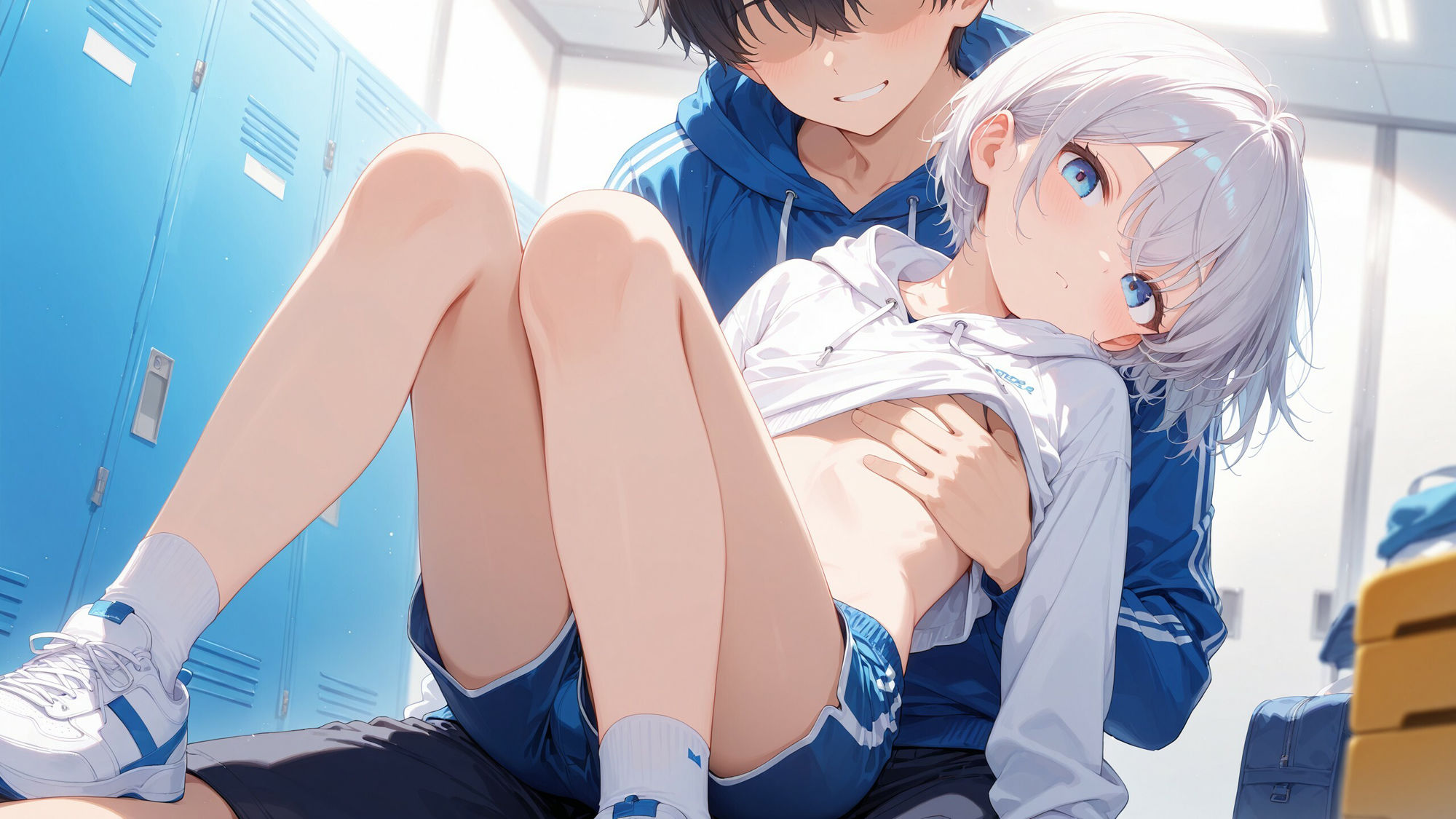 かわいい少年の学園性活 AIのお絵描き エロ画像2