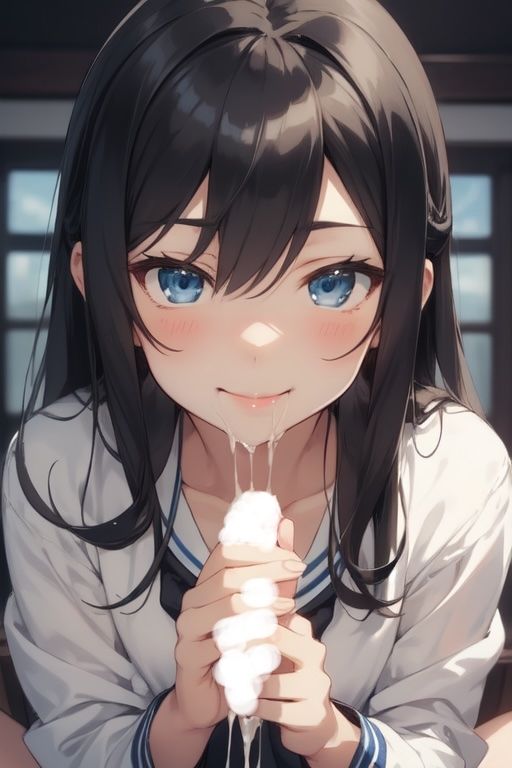 虹かけ誌 艦隊これくしょん イラスト集25 朝潮 司令官が出すと言うなら、この朝潮、いつまでも抜く覚悟です! 画像3