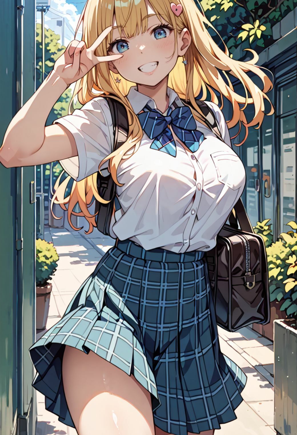 サンプル画像1:淫乱ギャルJK隠れ処女の秘密(ぷにラボ) [d_584218]