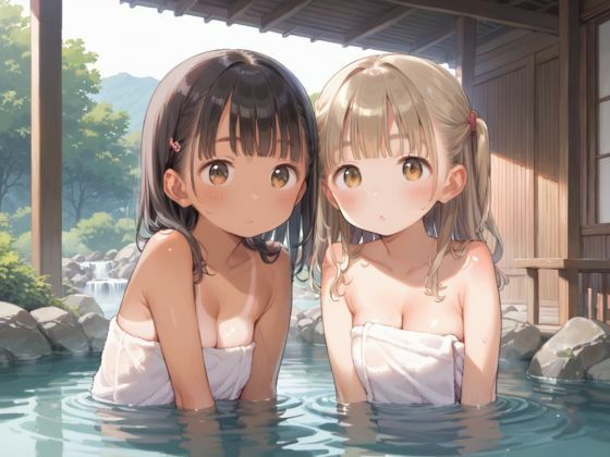 すじまん褐色肌のロリっ子少女たちとメス堕ち温泉旅行_1