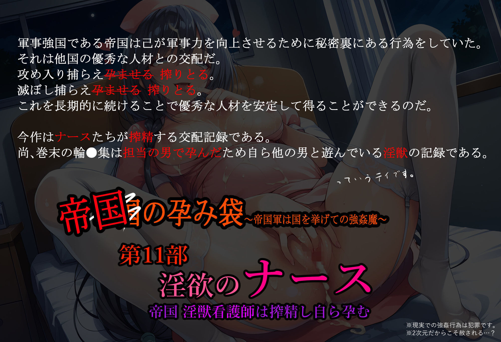 サンプル画像1:［亡国の孕み袋］ 帝国軍は国を挙げての強●魔   第11部 淫欲のナース(主菜館) [d_584347]