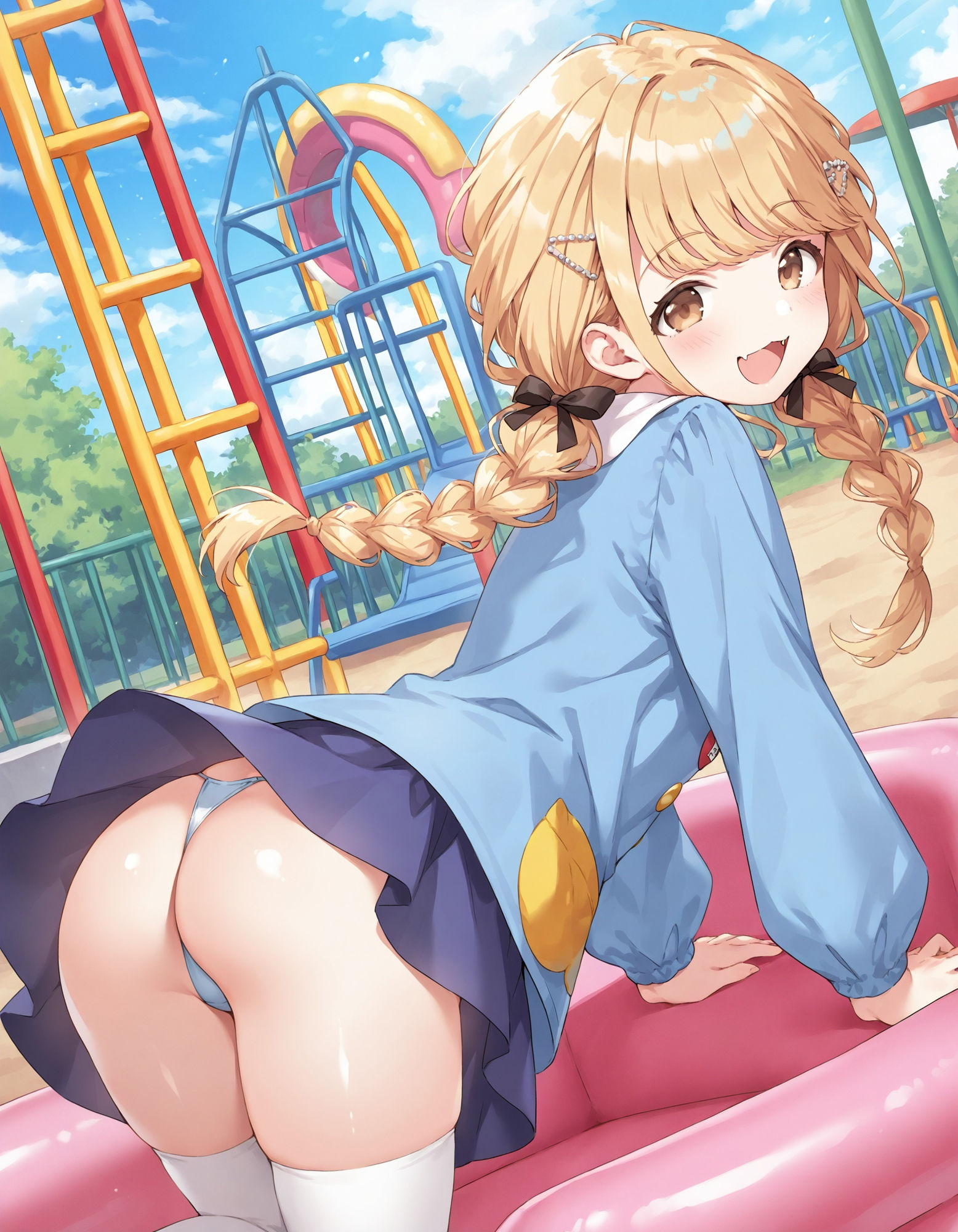 サンプル画像3:藤〇ことねのパンチラ〜チャ◯ルドスモック編〜(D.P.H.) [d_584367]