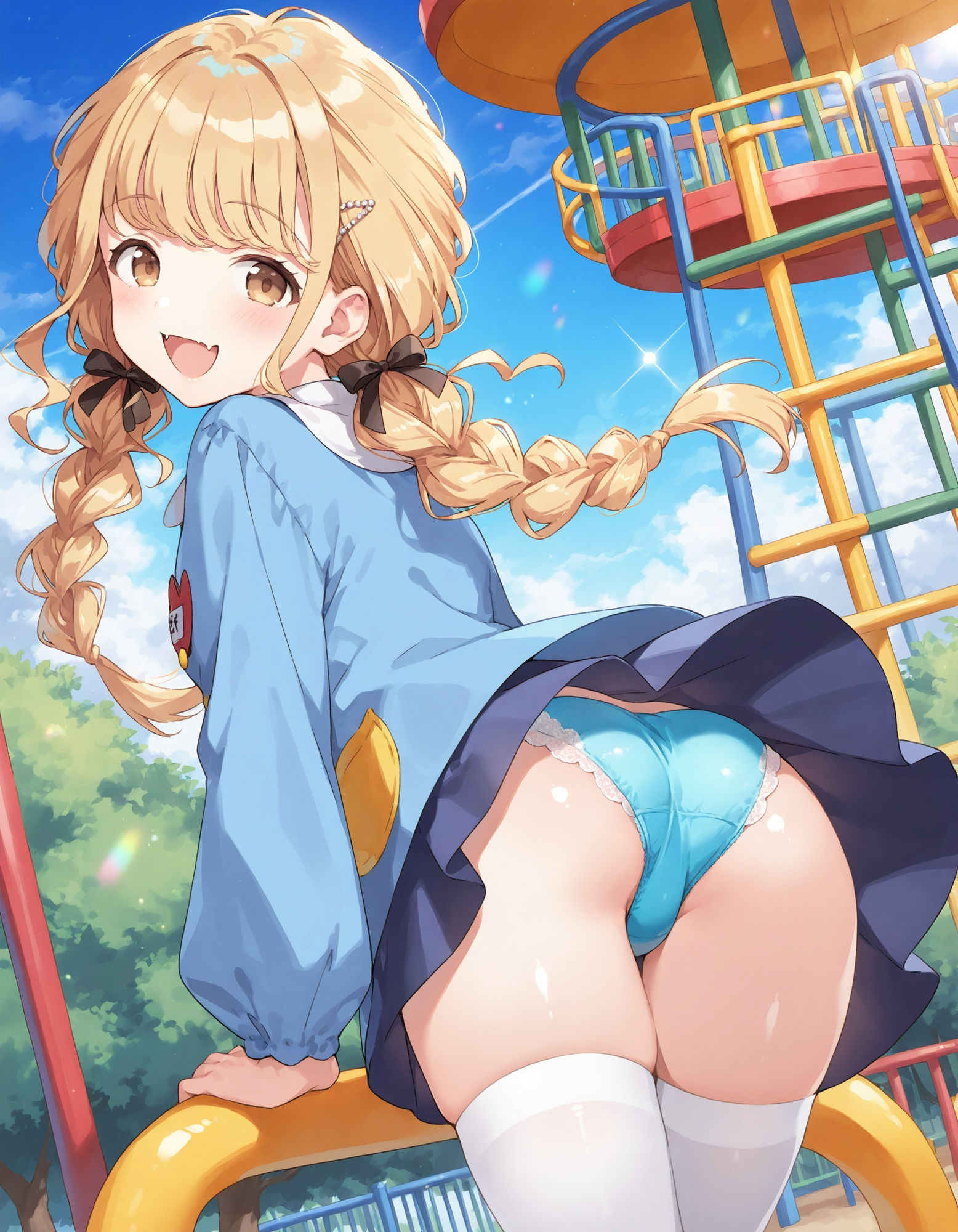 サンプル画像4:藤〇ことねのパンチラ〜チャ◯ルドスモック編〜(D.P.H.) [d_584367]