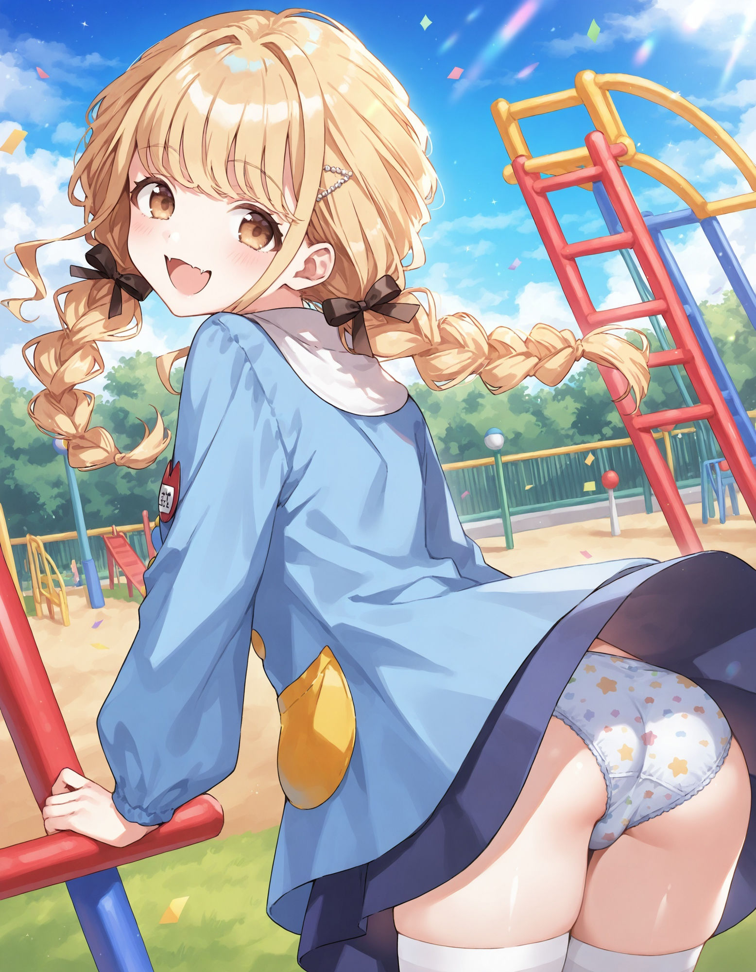 サンプル画像5:藤〇ことねのパンチラ〜チャ◯ルドスモック編〜(D.P.H.) [d_584367]