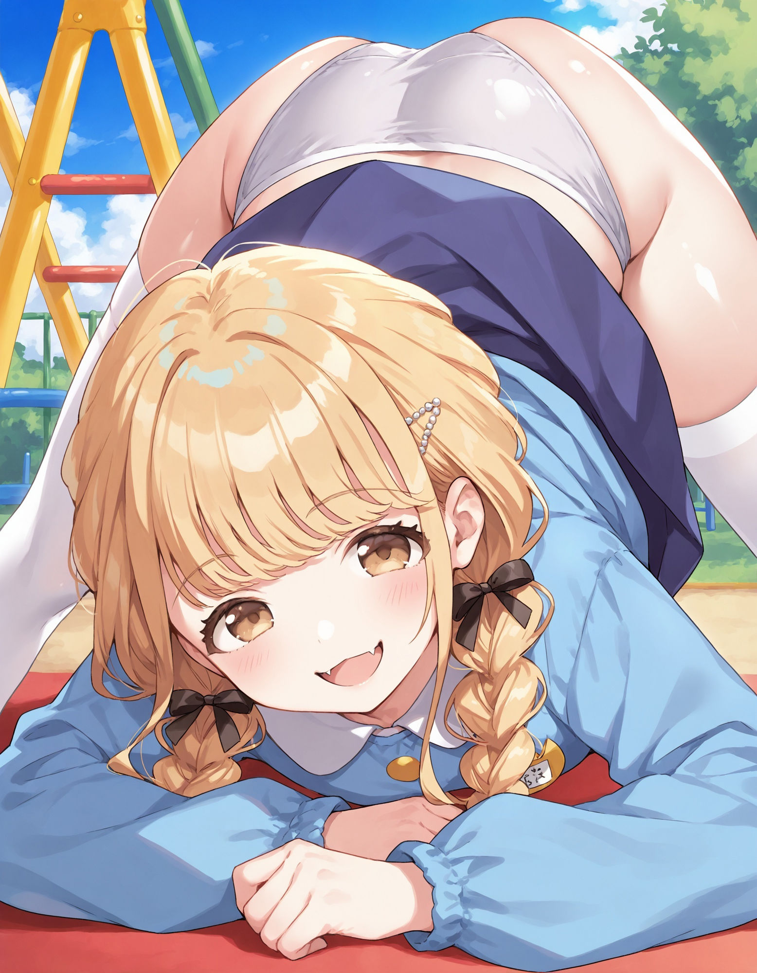 藤〇ことねのパンチラ〜チャ◯ルドスモック編〜 画像8