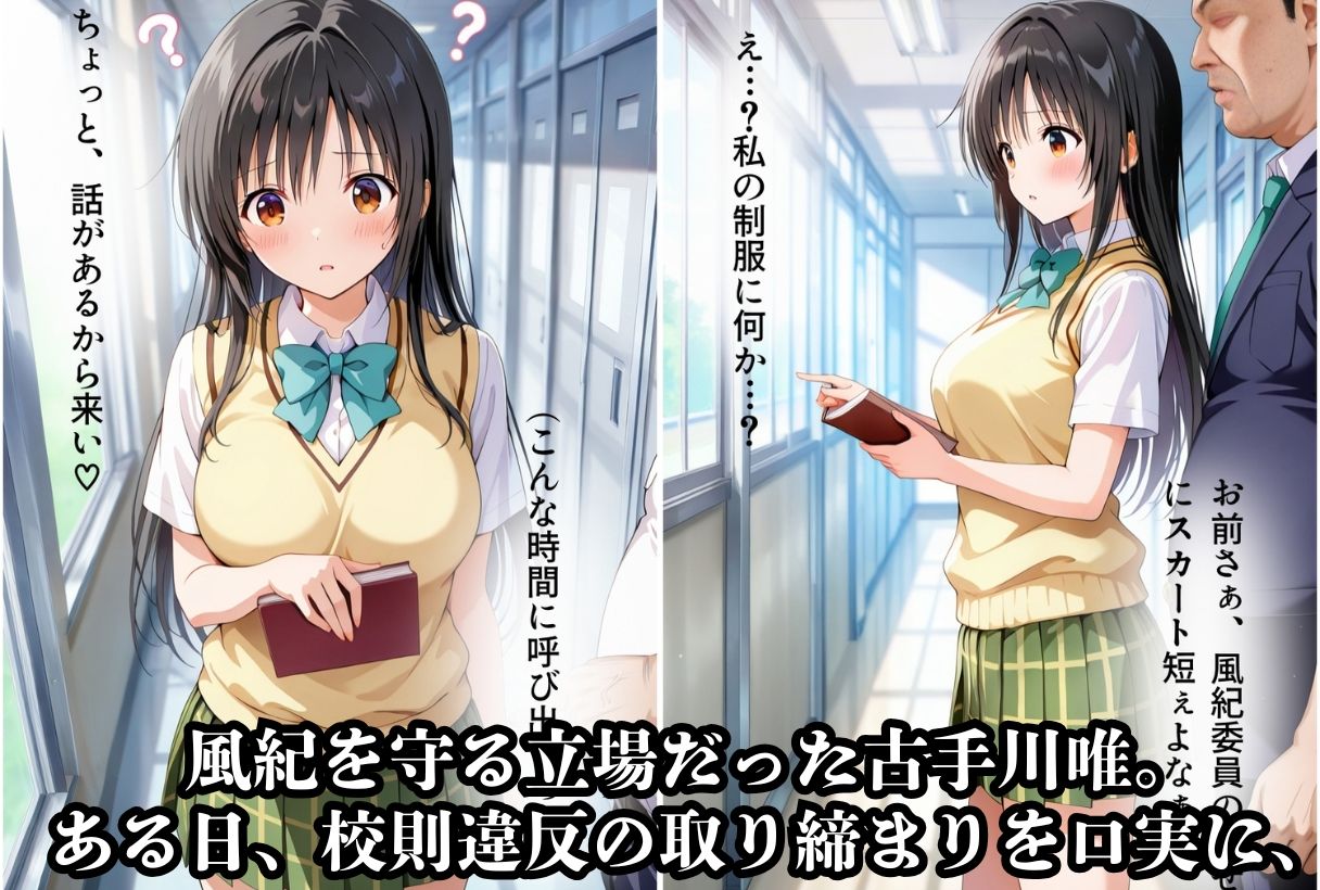 サンプル画像1:古手川唯  風紀委員失格 〜孕まされた密室服従指導〜(鴨の家) [d_584508]