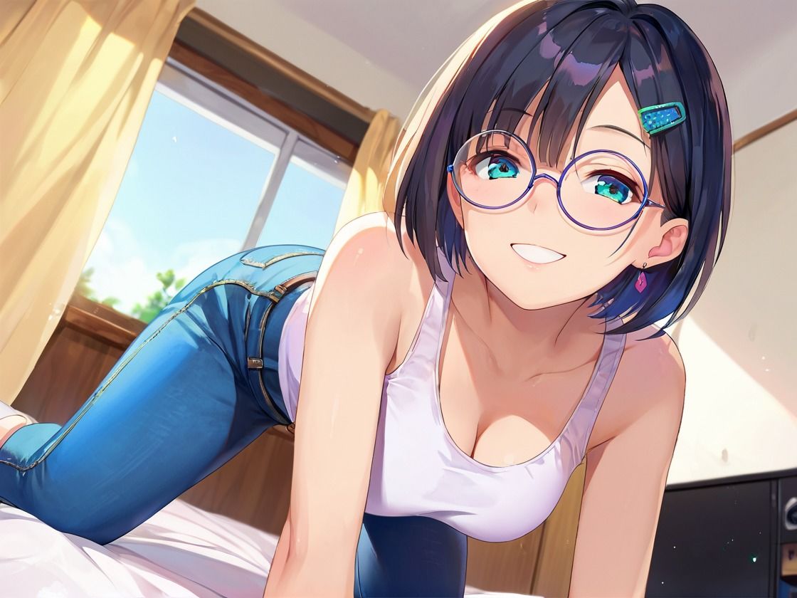 サンプル画像4:美巨乳エロお姉さんに不意打ちエッチ(いも男爵) [d_584525]