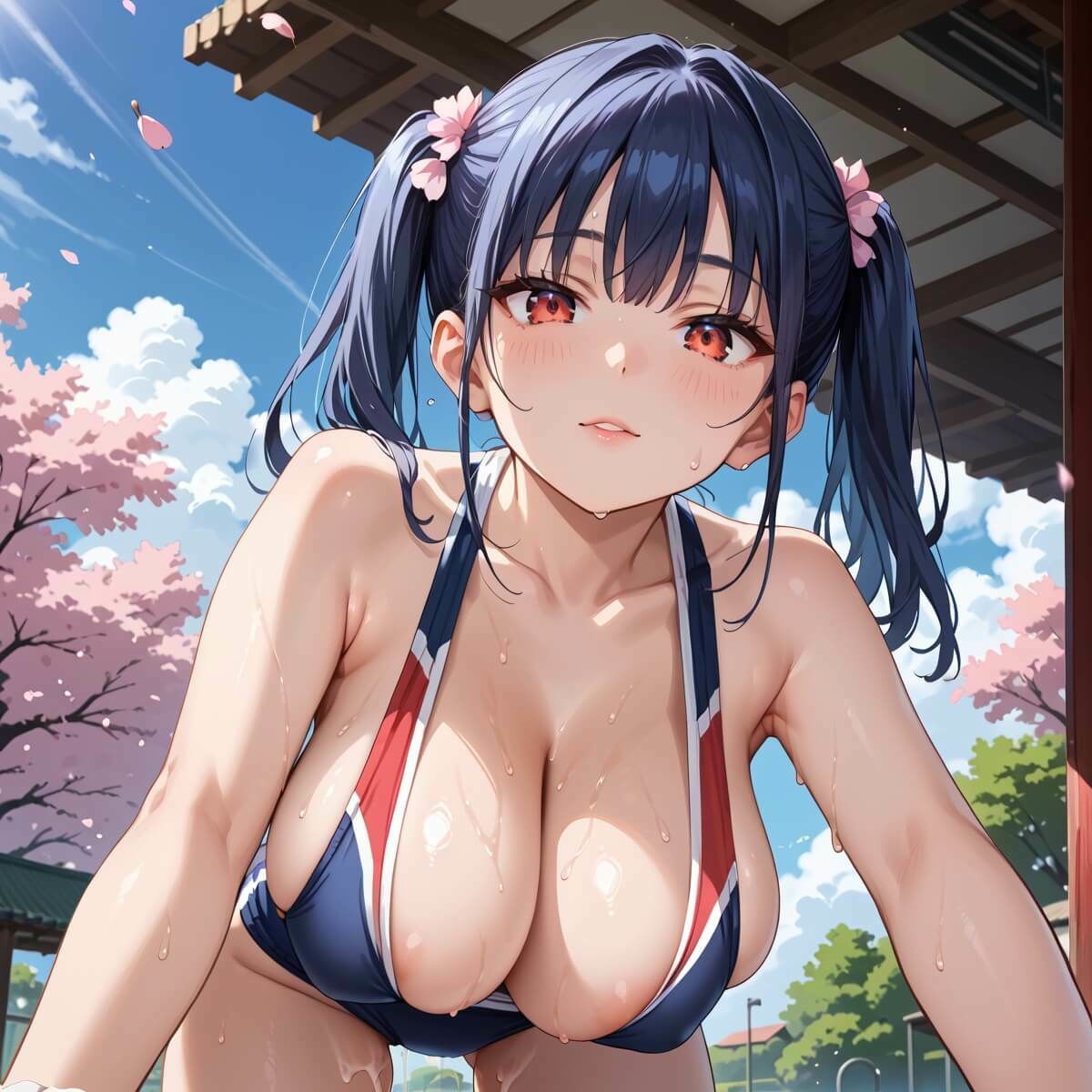 桜舞うグランドでブルマ少女でエッチ!5たっぷり200枚★ 画像3